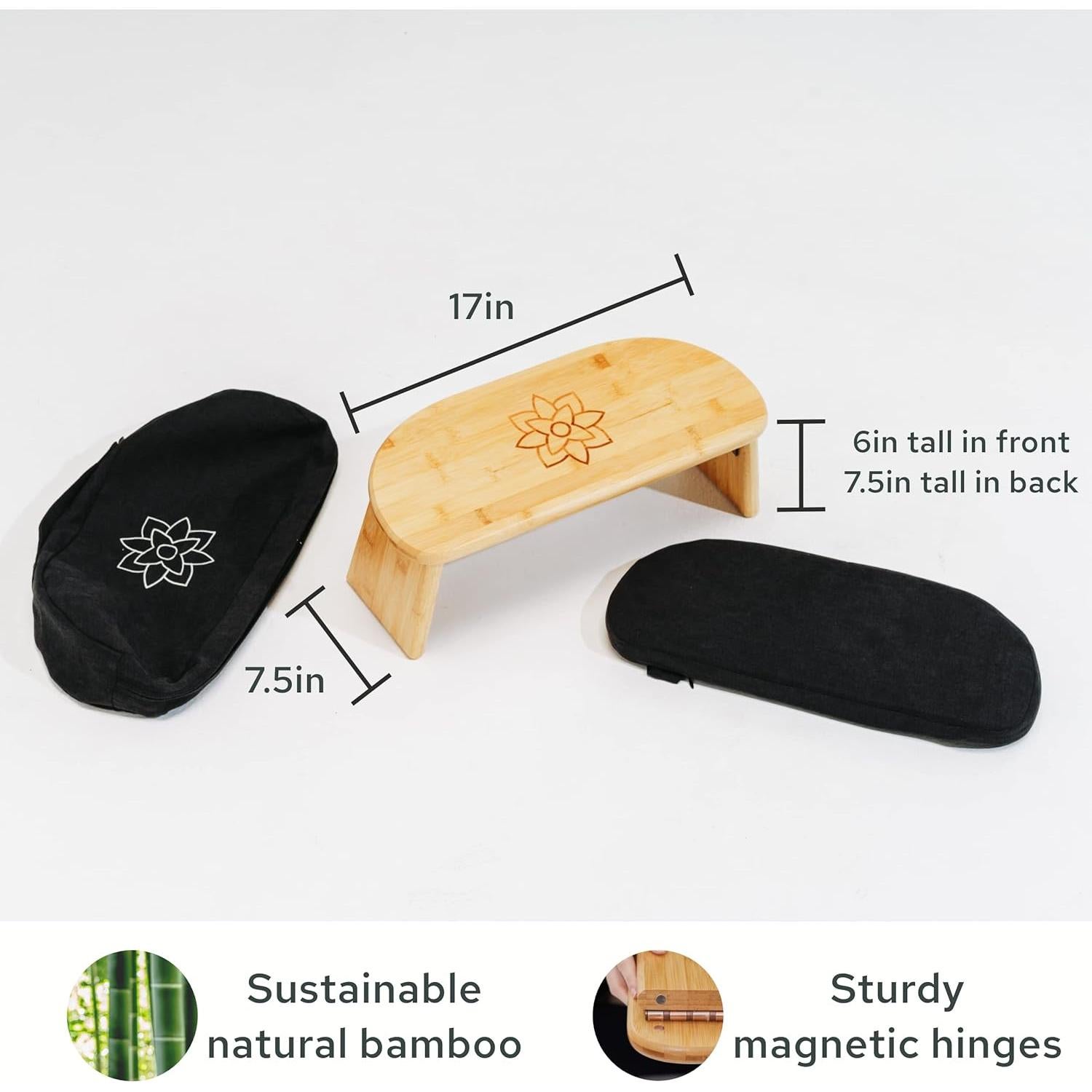 Banco de Meditación Plegable Mindful Modern con Almohada