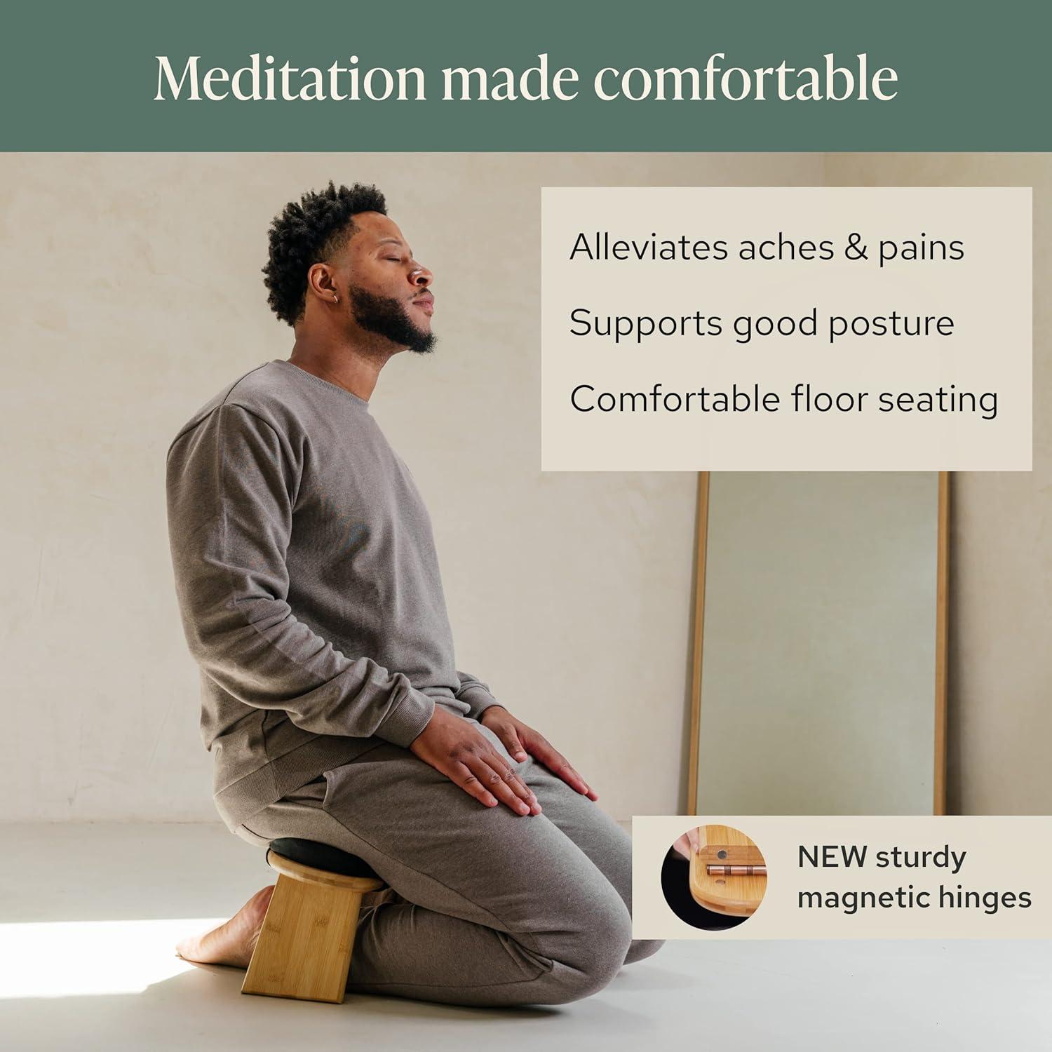Banco de Meditación Plegable Mindful Modern con Almohada