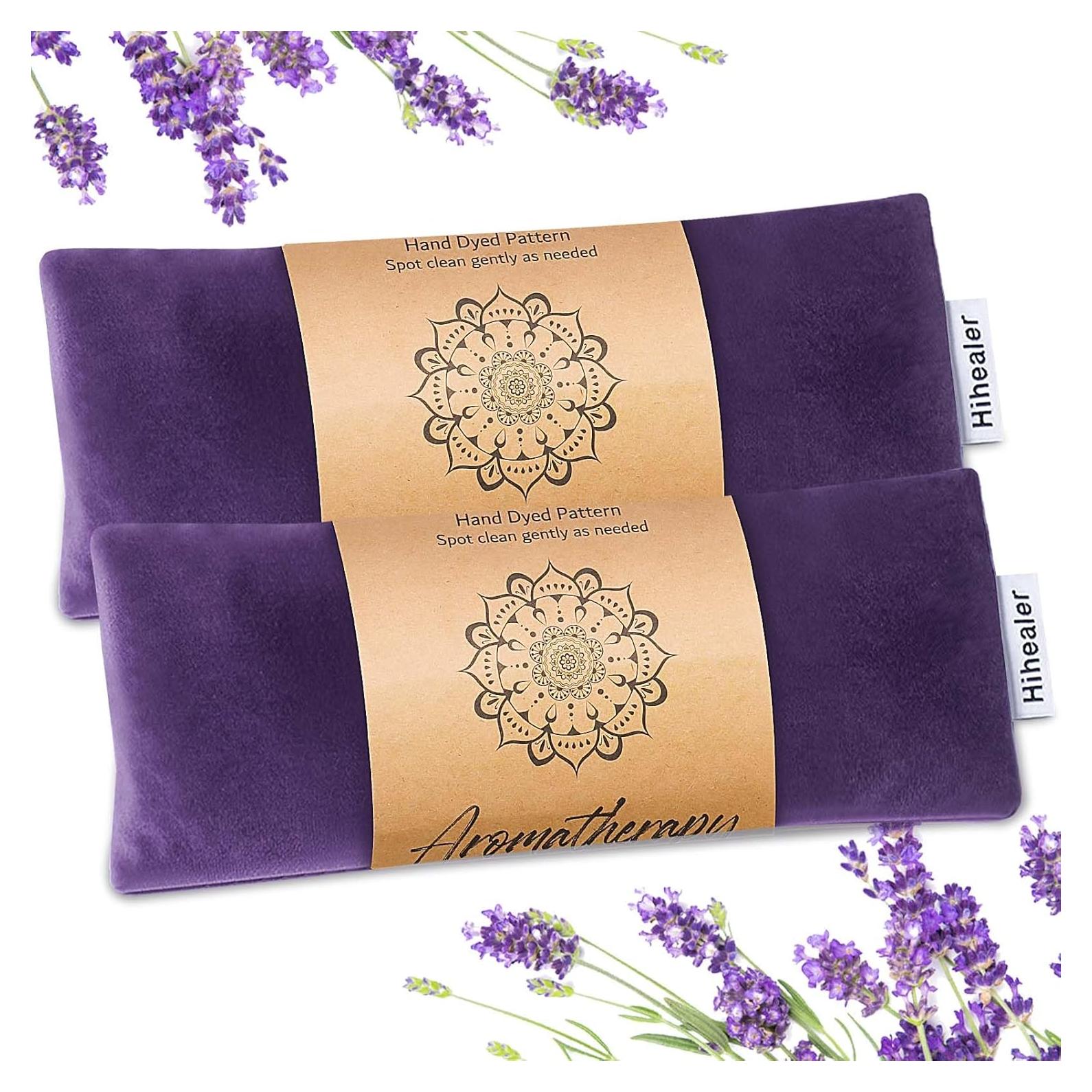 Almohadilla de Ojos Caliente Hihealer con Lavanda 25x10 cm