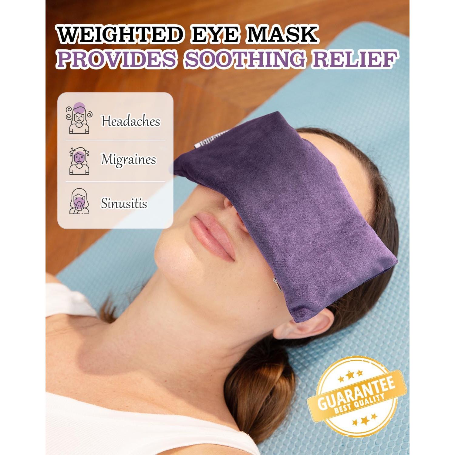 Almohadilla de Ojos Caliente Hihealer con Lavanda 25x10 cm