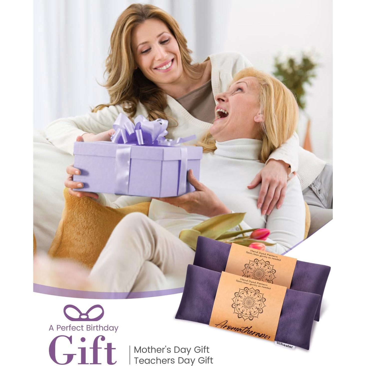 Almohadilla de Ojos Caliente Hihealer con Lavanda 25x10 cm