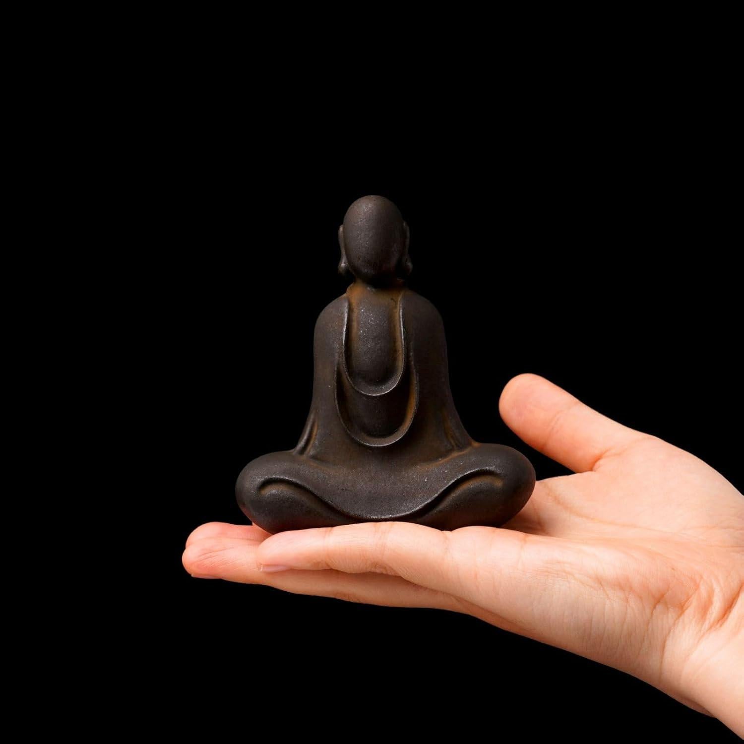 Estatua de Buda Sin Rostro Daisylily de Cobre 8.4x9.7cm