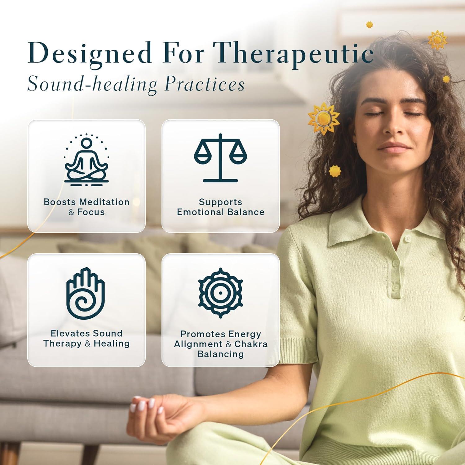 Cuenco Tibetano Cantante 27.94 cm Sanskar Nepal Púrpura