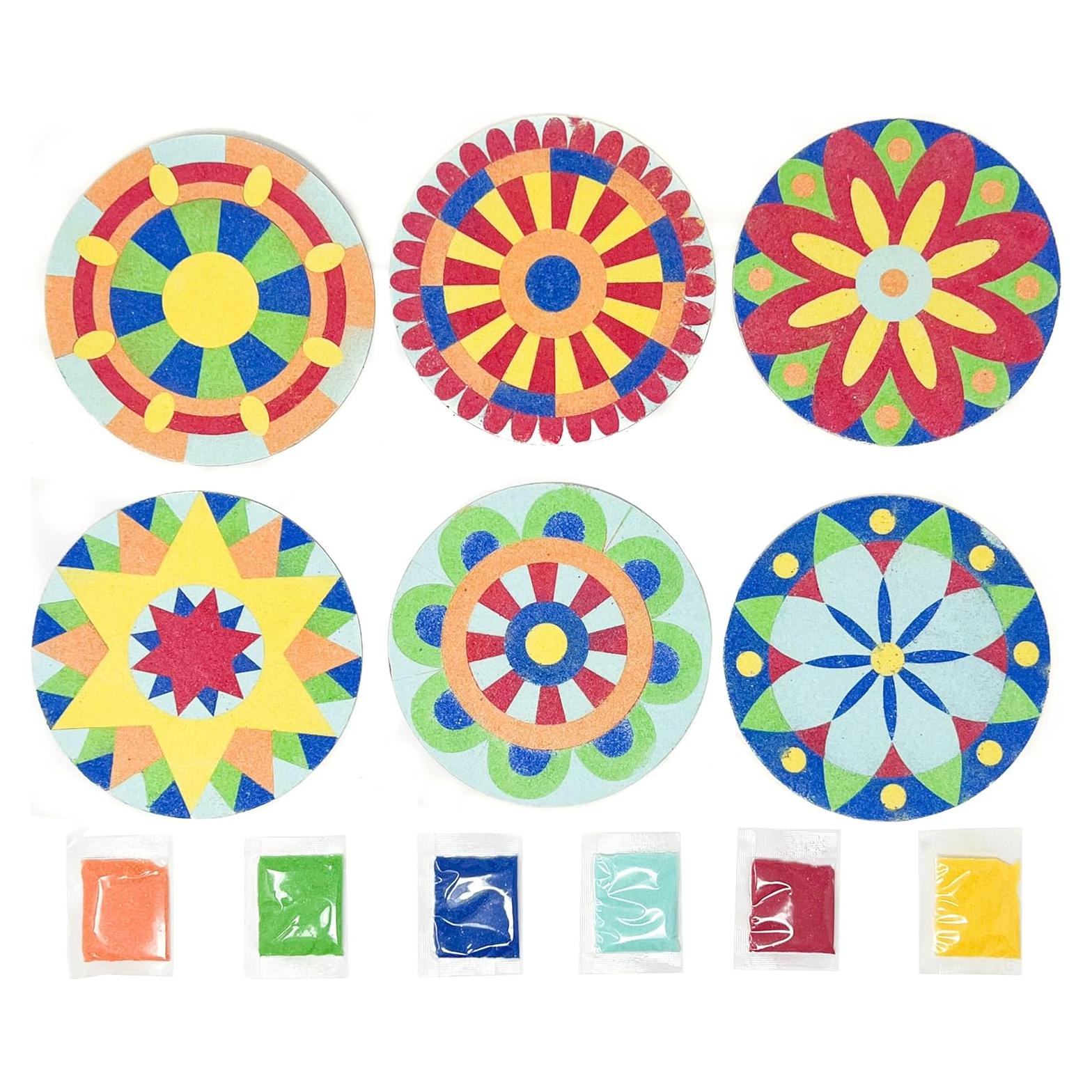 Kits de Manualidades de Pintura de Arena Mandala Podzly - 24 Piezas