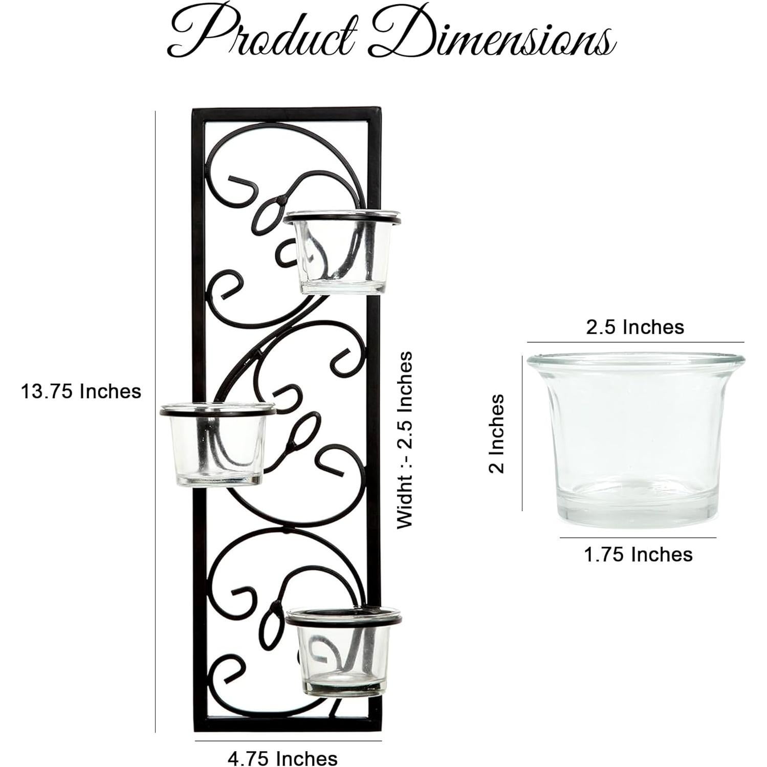 Conjunto de 2 Apliques de Pared Hierro Negro 34.9 cm Hosley