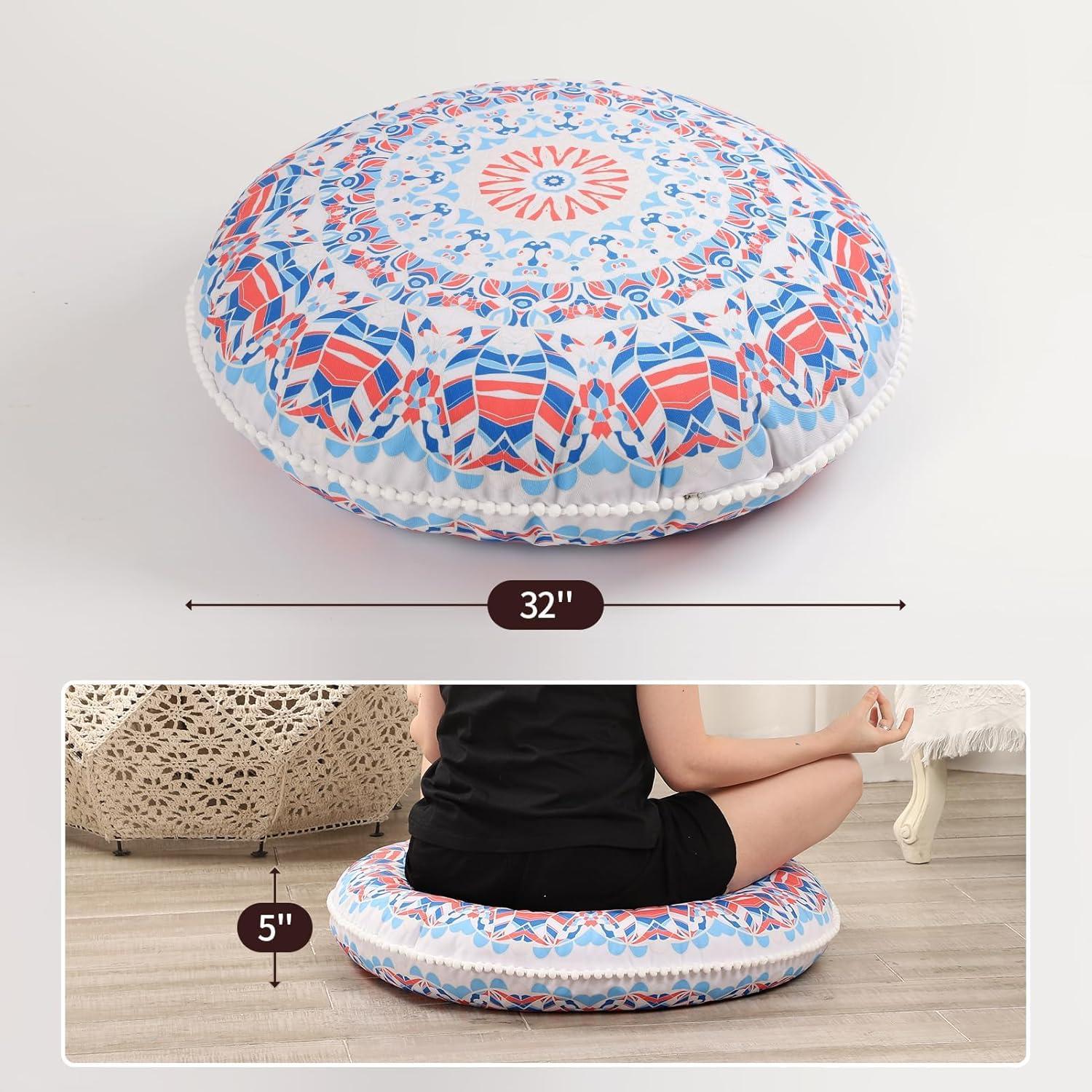 Cojines de Piso LOVMOC 81 cm Espuma Viscoelástica Aqua - 2 Piezas