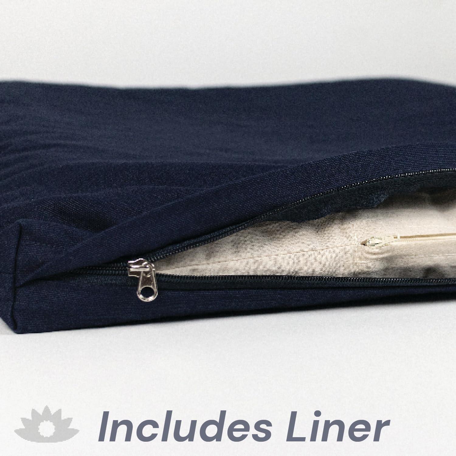 Zabuton, Eclipse line, Buckwheat Filled Meditation Cushion, 23" x 23"