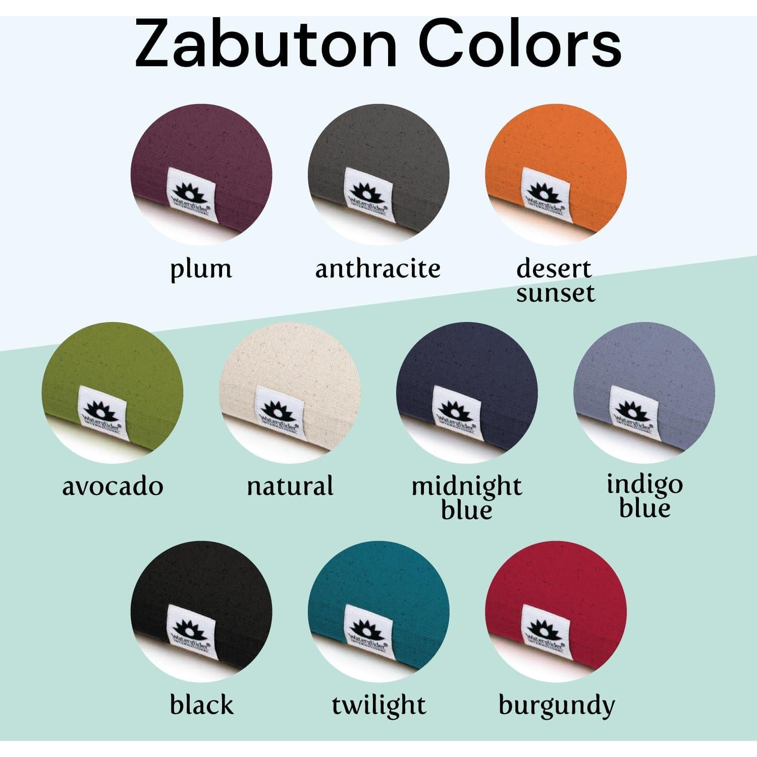 Zabuton, Eclipse line, Buckwheat Filled Meditation Cushion, 23" x 23"