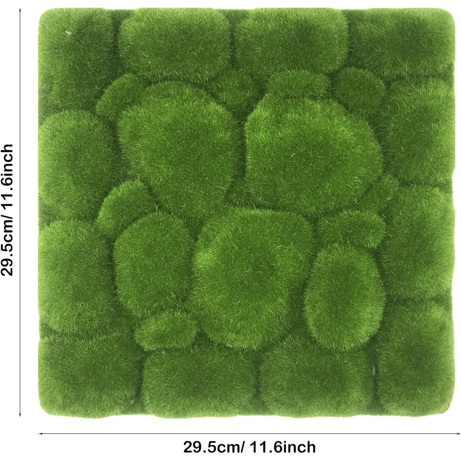 Woohome 20 PCS Musgo Artificial y Rocas Decorativas 30 cm