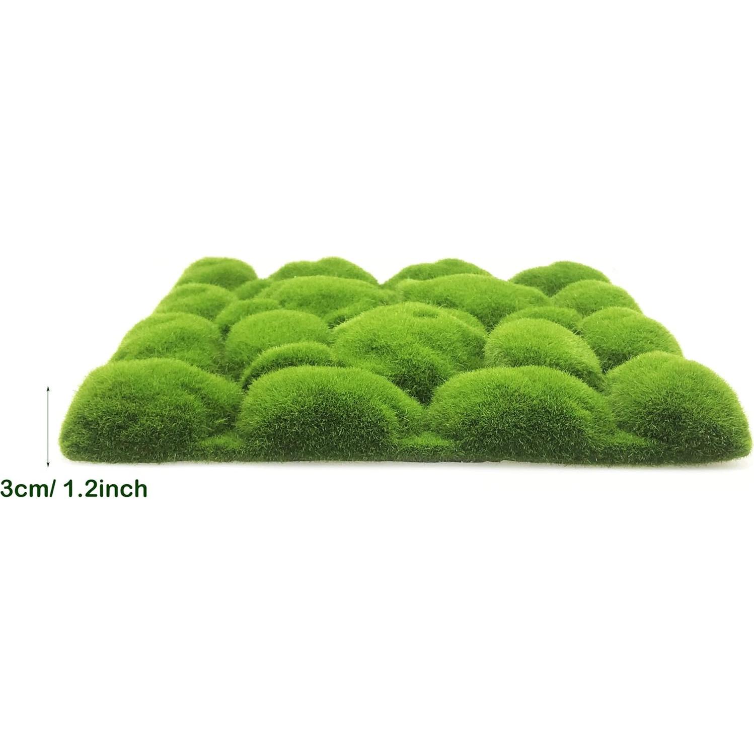 Woohome 20 PCS Musgo Artificial y Rocas Decorativas 30 cm