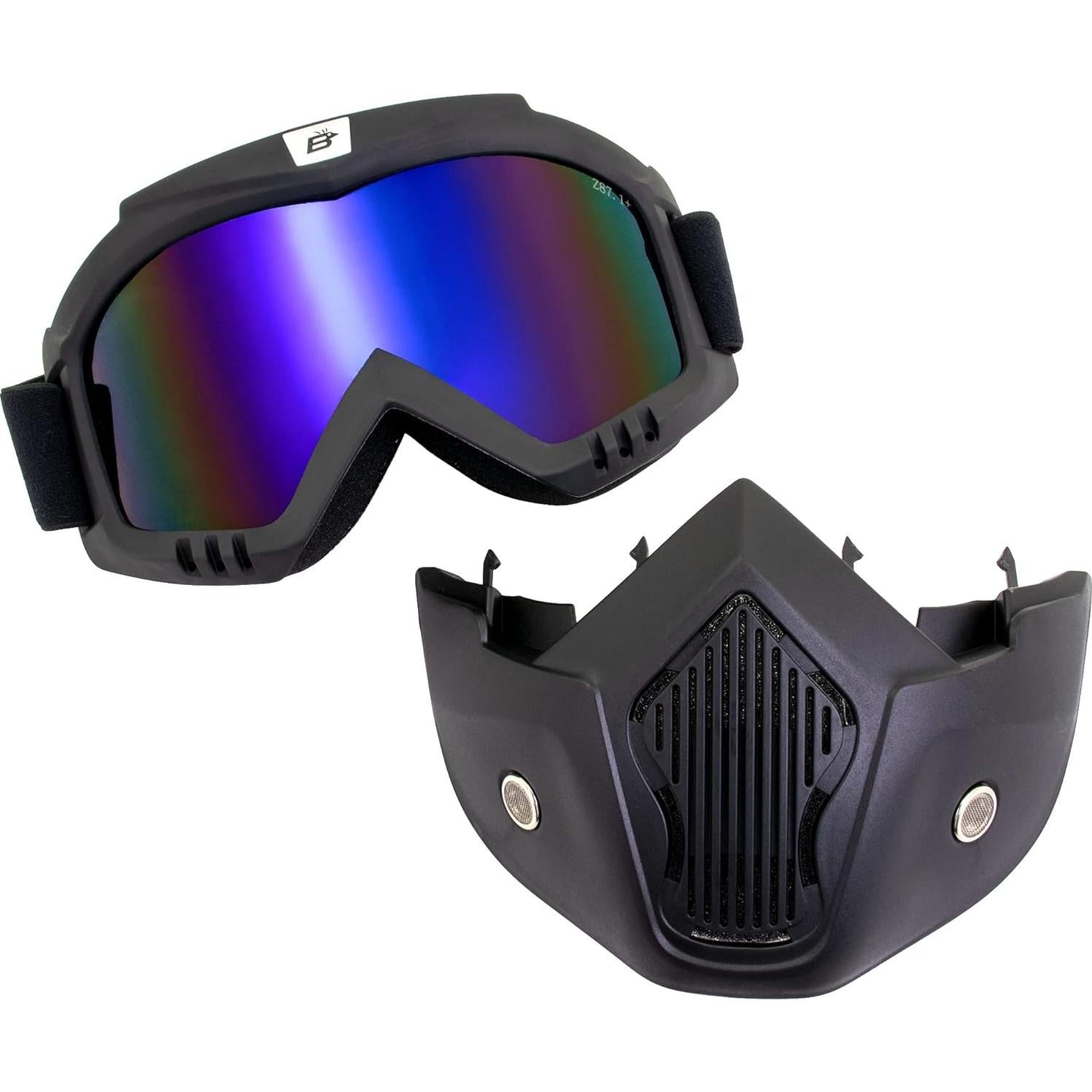Gafas de Motocicleta Birdz Skylark con Máscara Desmontable