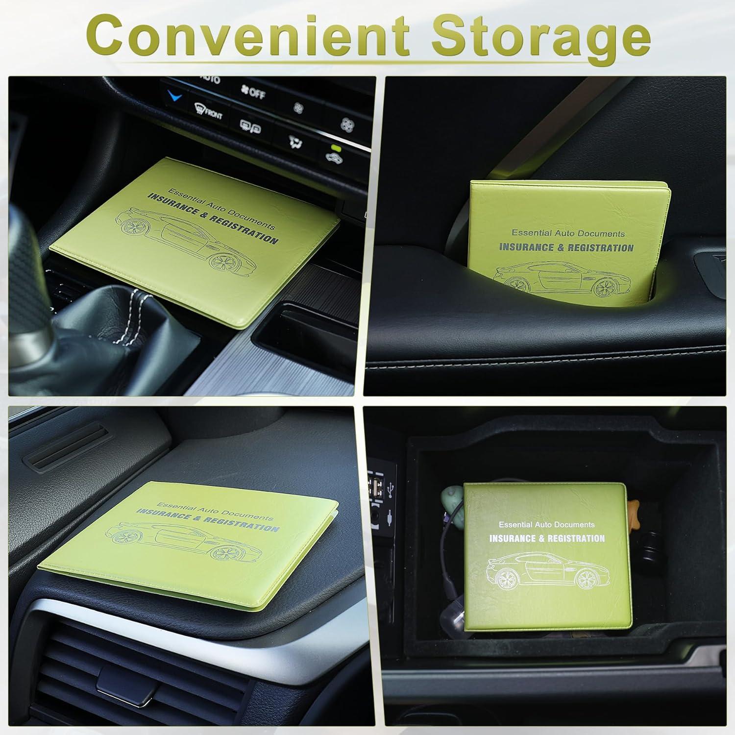 Soporte de Documentos para Vehículo UYYE - Organizador Verde
