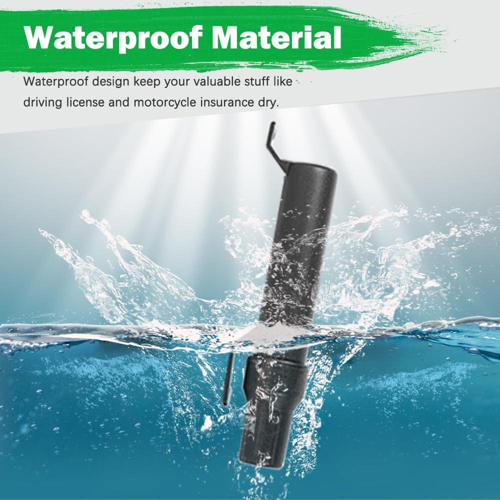 Tubo de Herramientas Impermeable MOTO4U Mini 310mm Negro