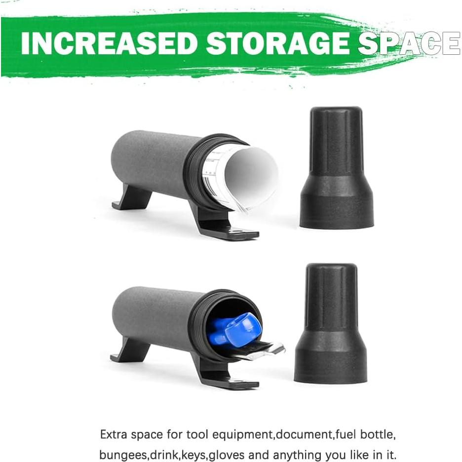 Tubo de Herramientas Impermeable MOTO4U Mini 310mm Negro