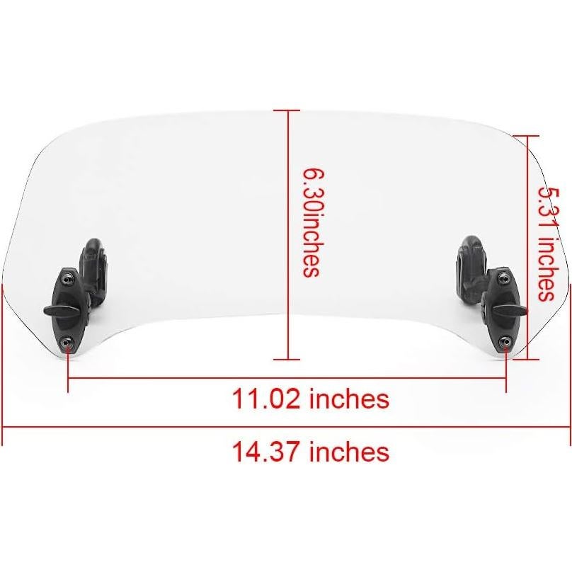 Extensión de Parabrisas Ajustable Motoparty Universal 0.40kg