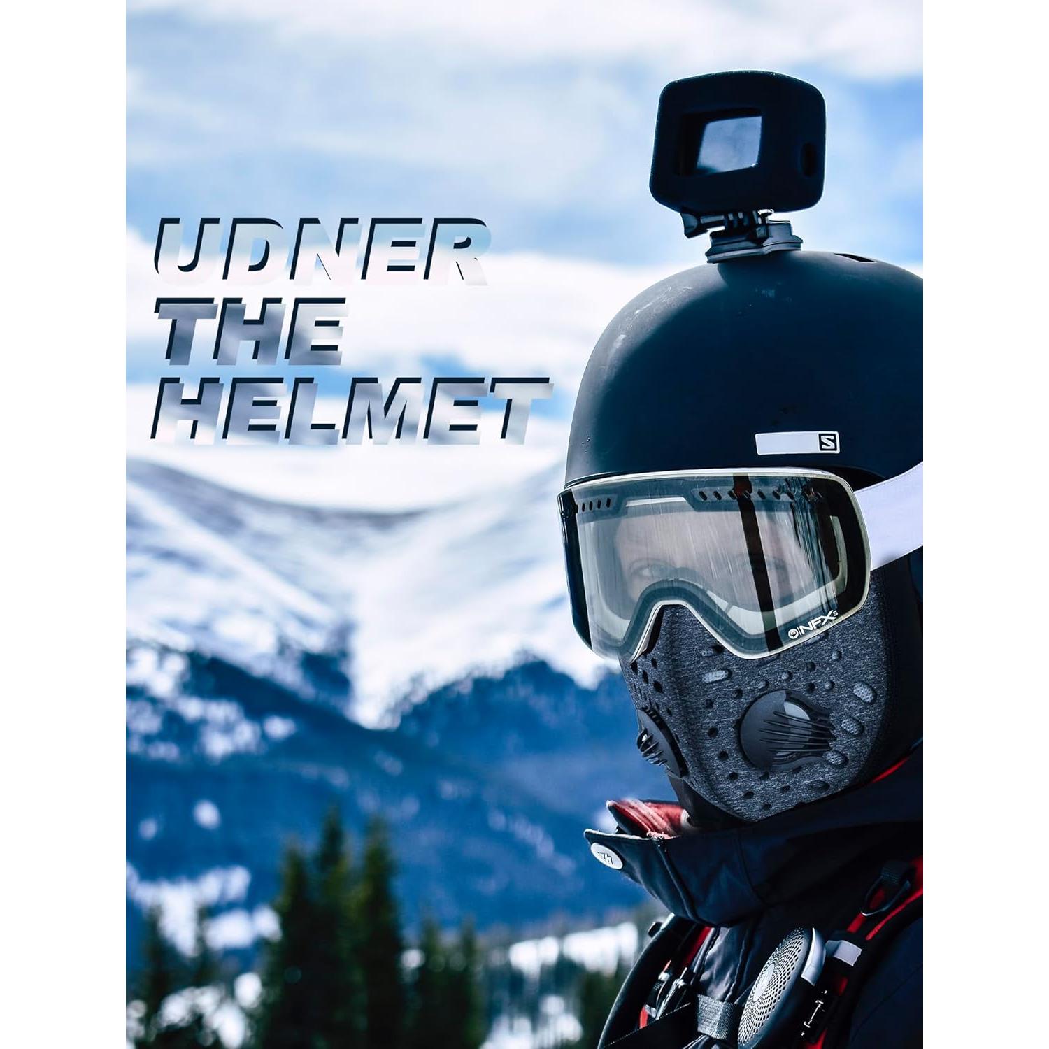 Balaclava Térmica ROCKBROS para Hombres - Invierno, Negro