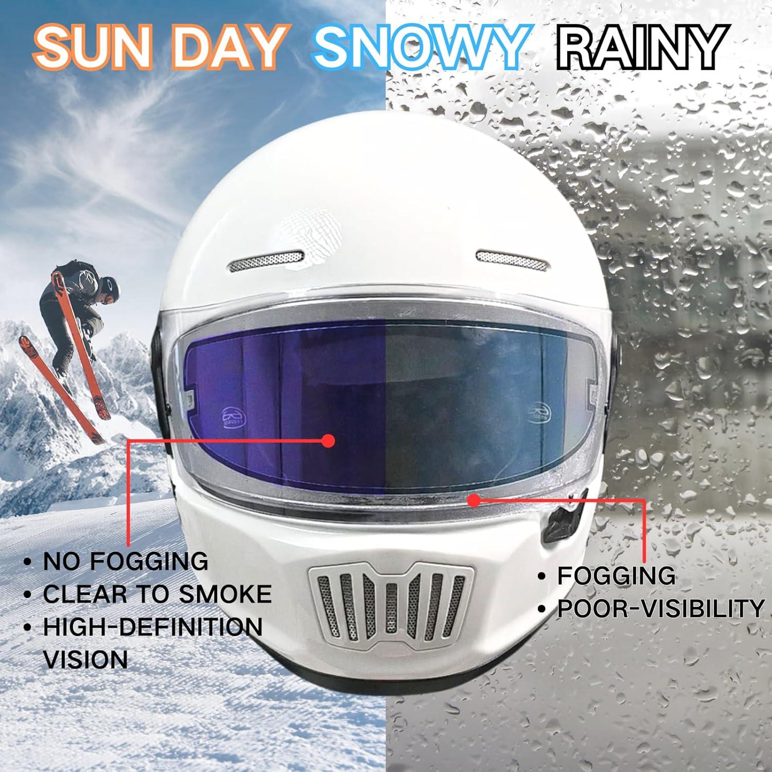 Visera Antivaho Universal Logto para Casco de Motocicleta