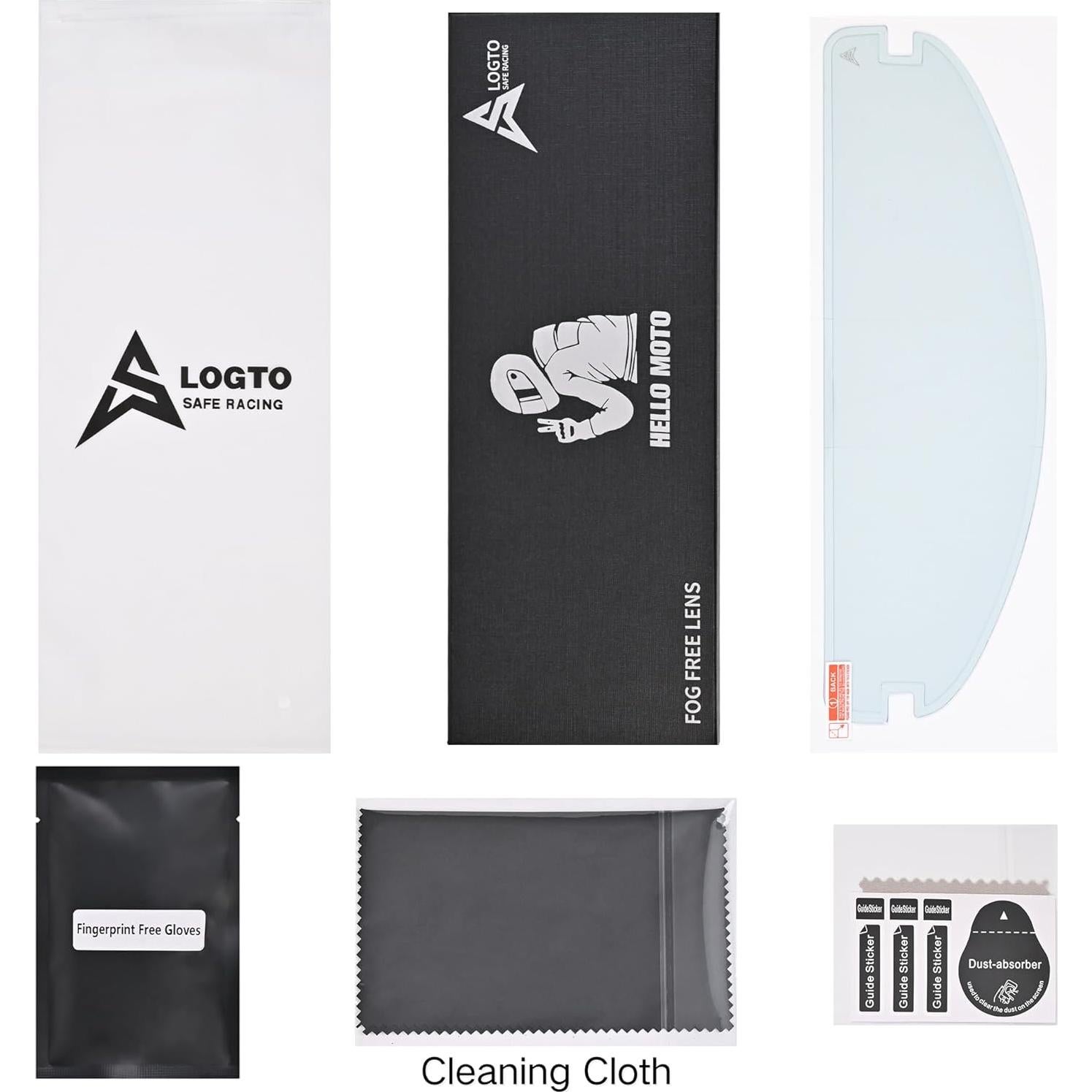 Visera Antivaho Universal Logto para Casco de Motocicleta