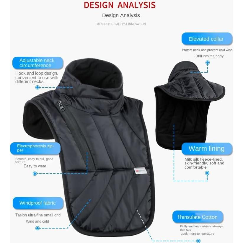 Bufanda Térmica para Cuello MJMOTO Invierno Impermeable Unisex