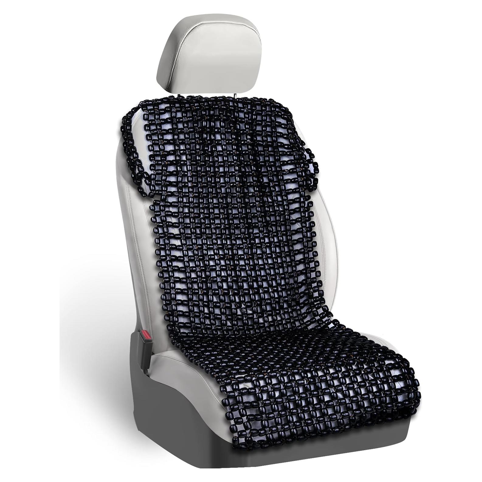 Cojín de Asiento de Madera ZONETECH SE84-06 Negro Ergonómico