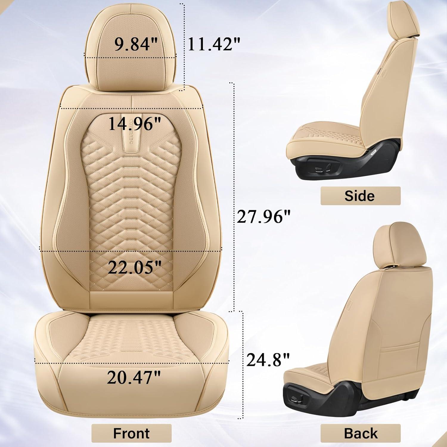 Cubiertas de Asiento Delantero Coverado D8846 Beige Universal