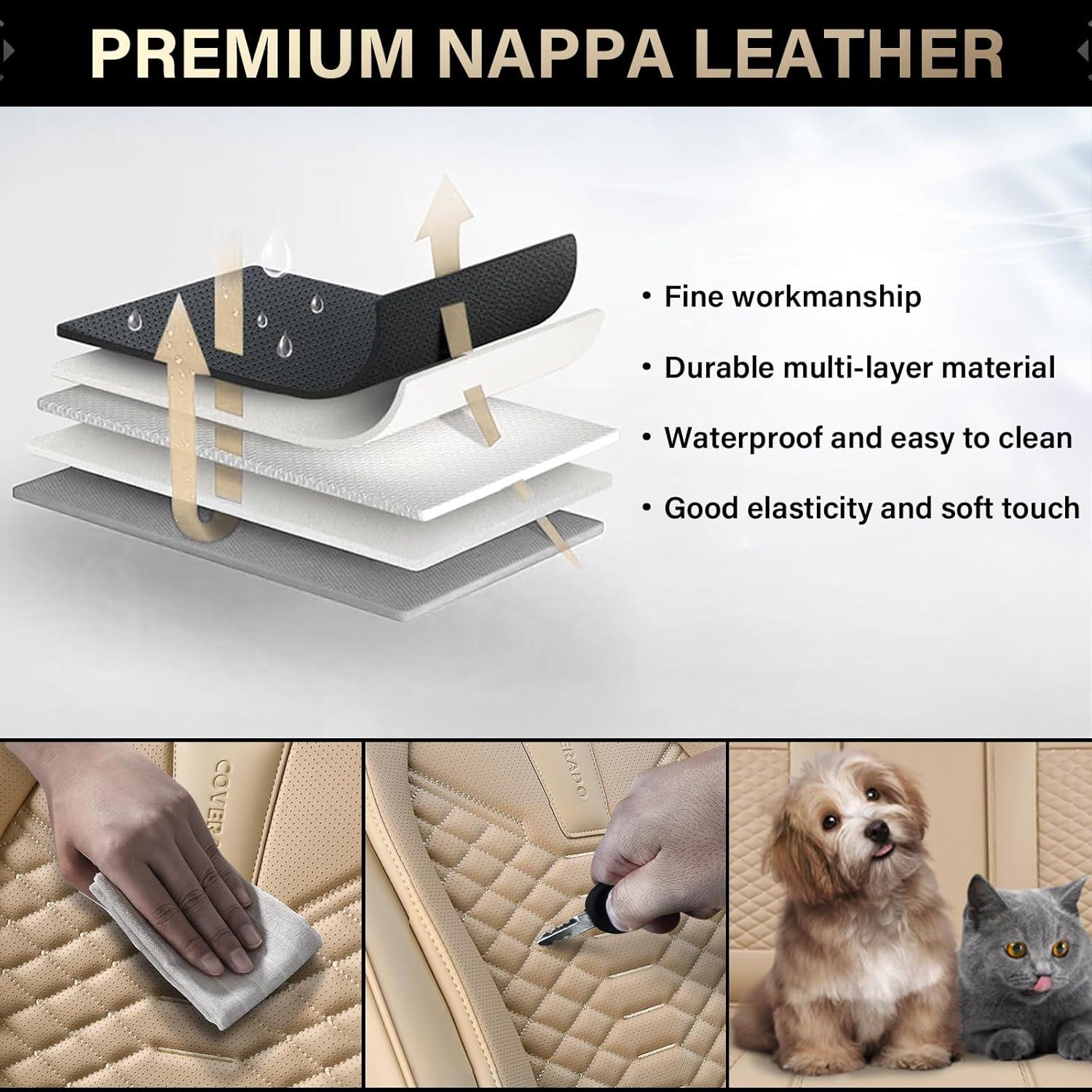 Cubiertas de Asiento Delantero Coverado D8846 Beige Universal