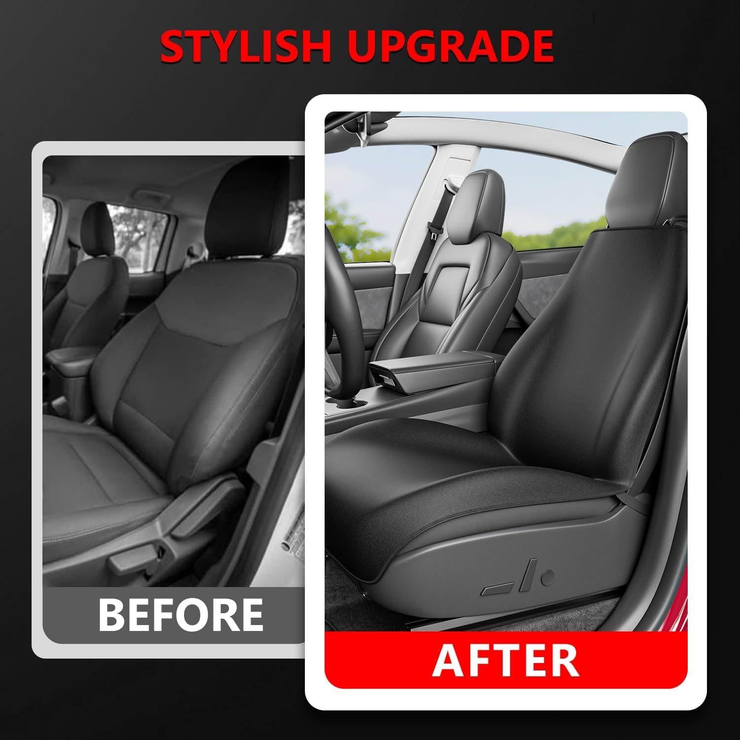 Funda de Asiento de Coche PTYYDS Neopreno Impermeable Negro