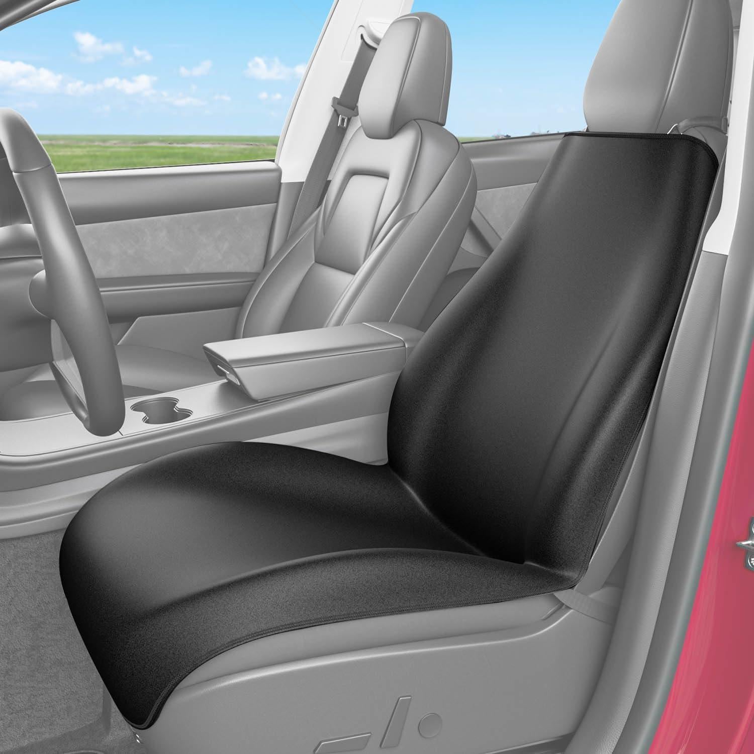 Funda de Asiento de Coche PTYYDS Neopreno Impermeable Negro