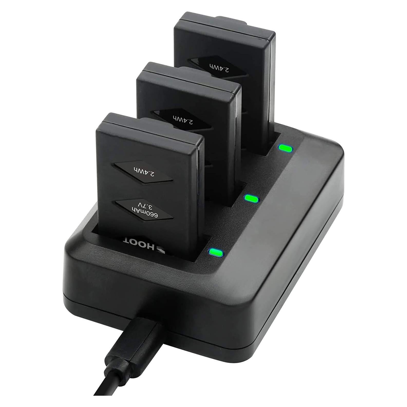 Kit Cargador Batería SHOOT 3 Pack 660mAh 3.7V Parrot MiniDrone