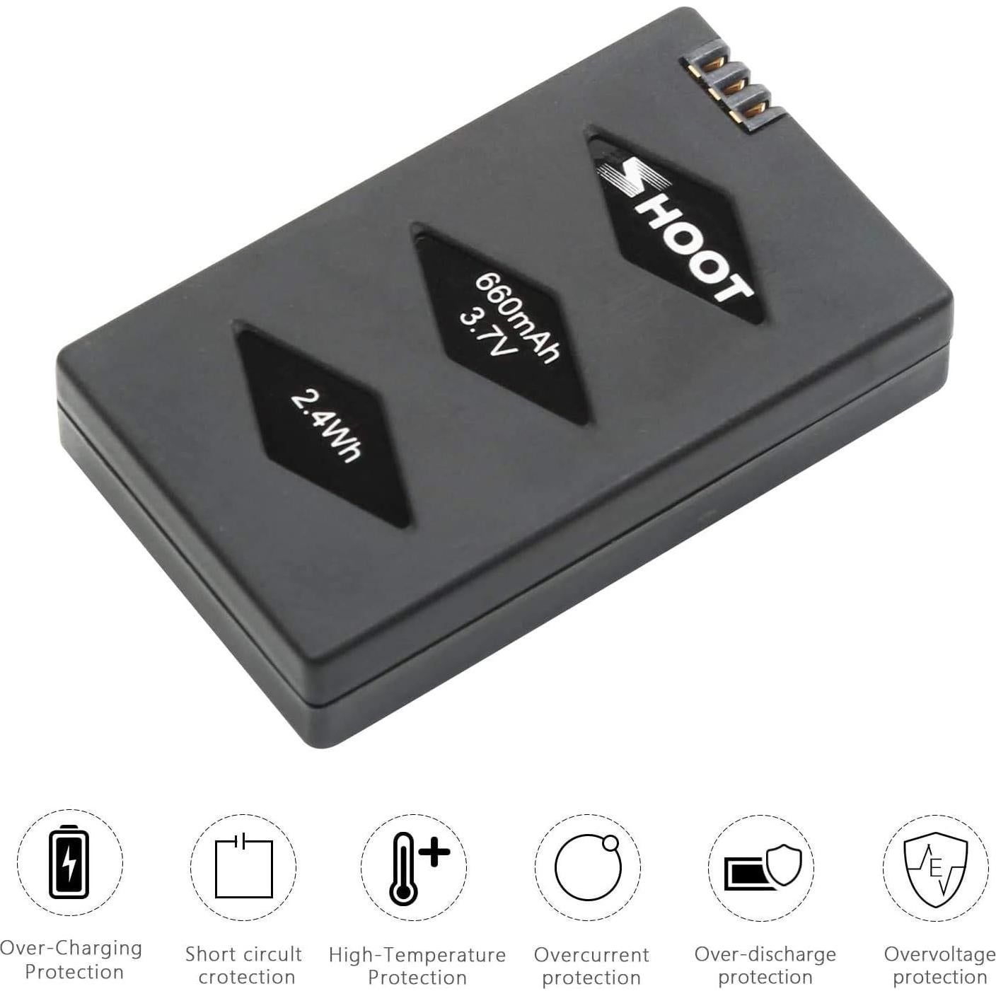 Kit Cargador Batería SHOOT 3 Pack 660mAh 3.7V Parrot MiniDrone