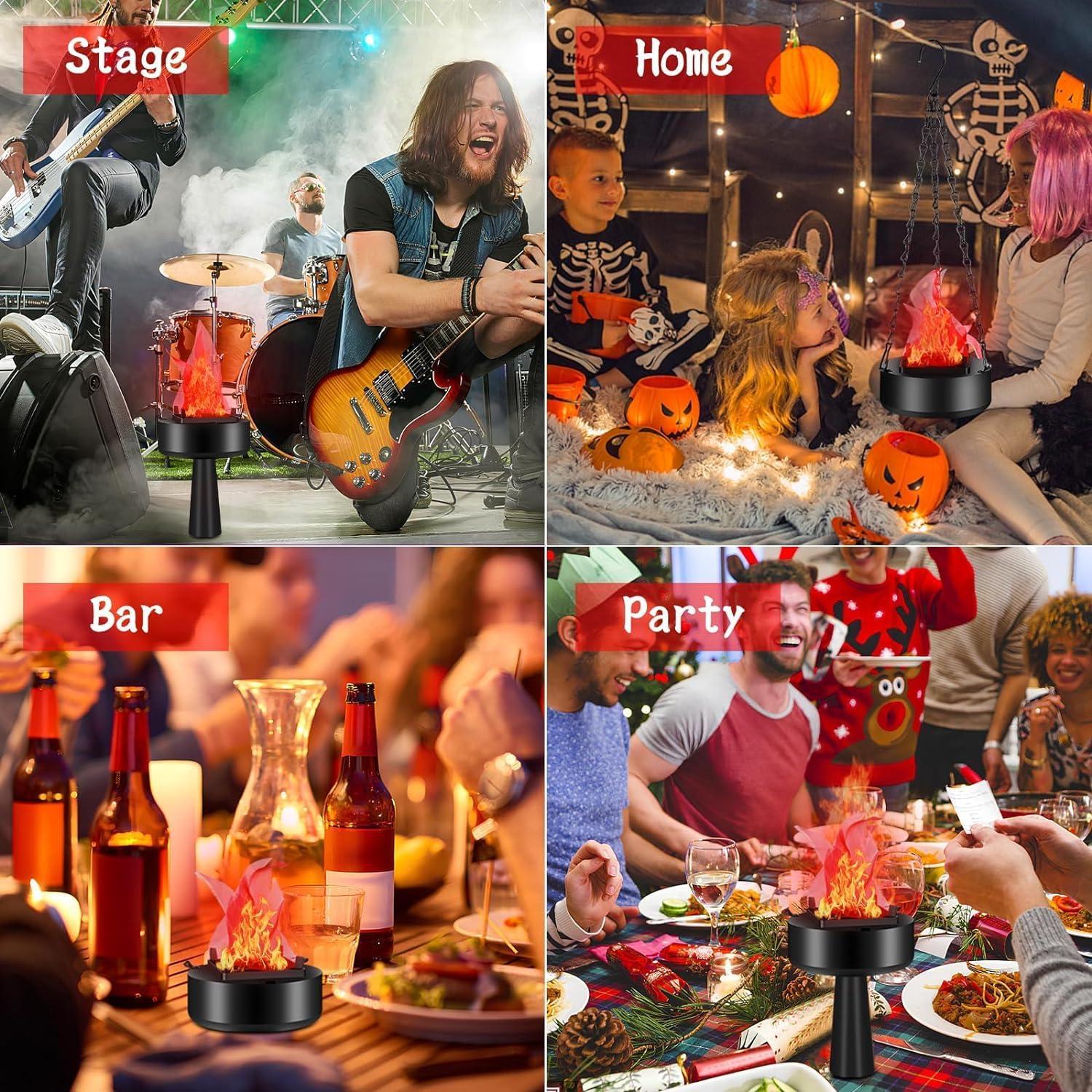 Lámpara de Llama Falsa LED Recargable USB Dolodomy 3D