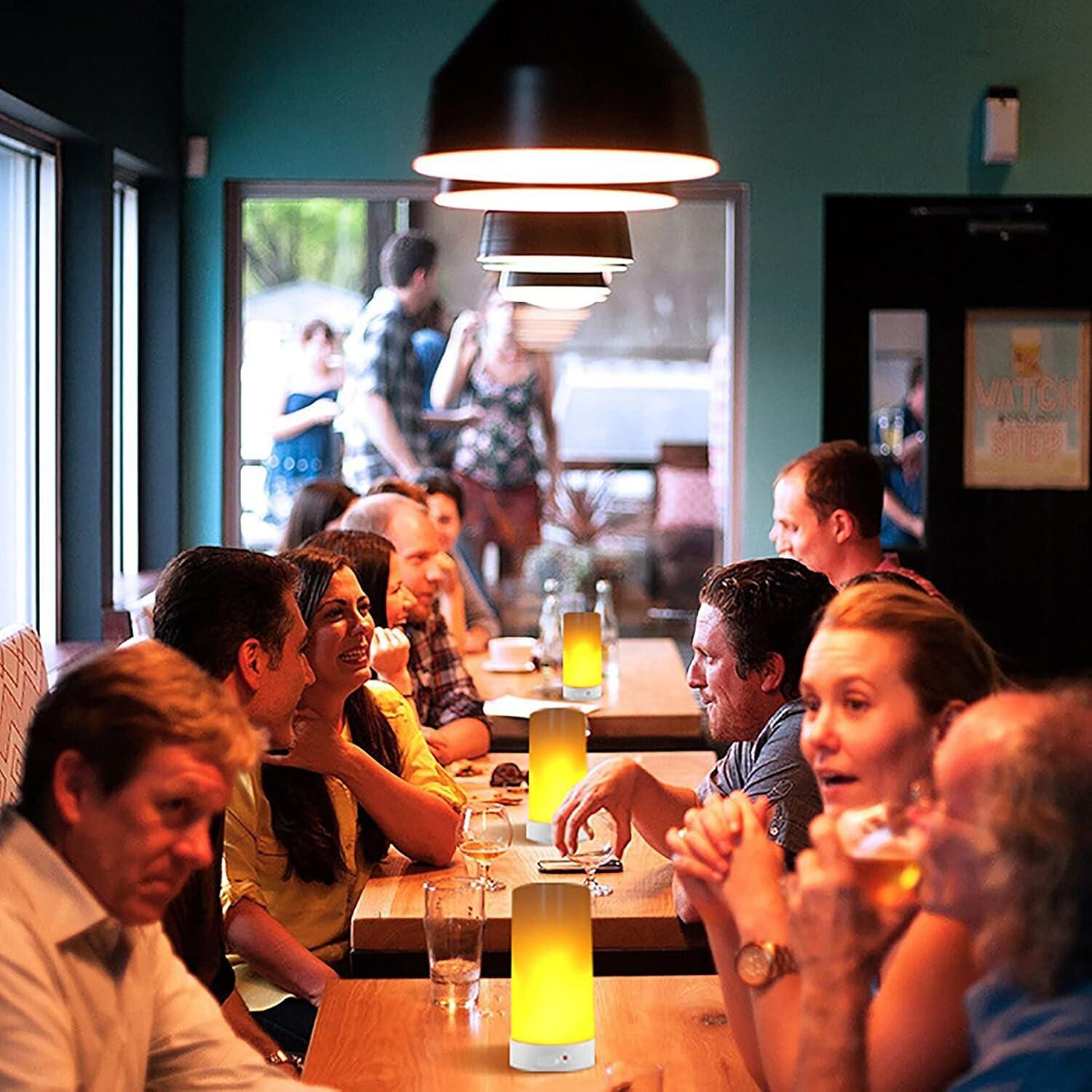 Lámpara LED Efecto Llama Kitmose Recargable USB 4 Modos