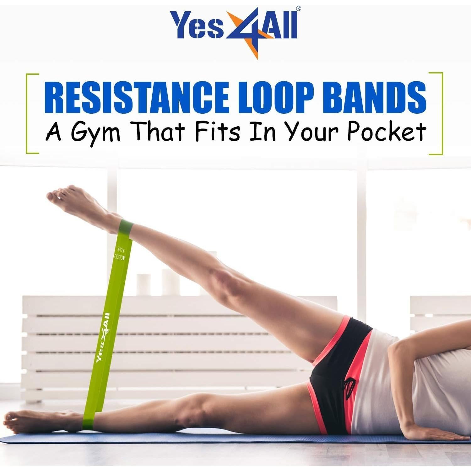 Tabla de Equilibrio de Madera Yes4All 40 cm + Bandas Resistencia