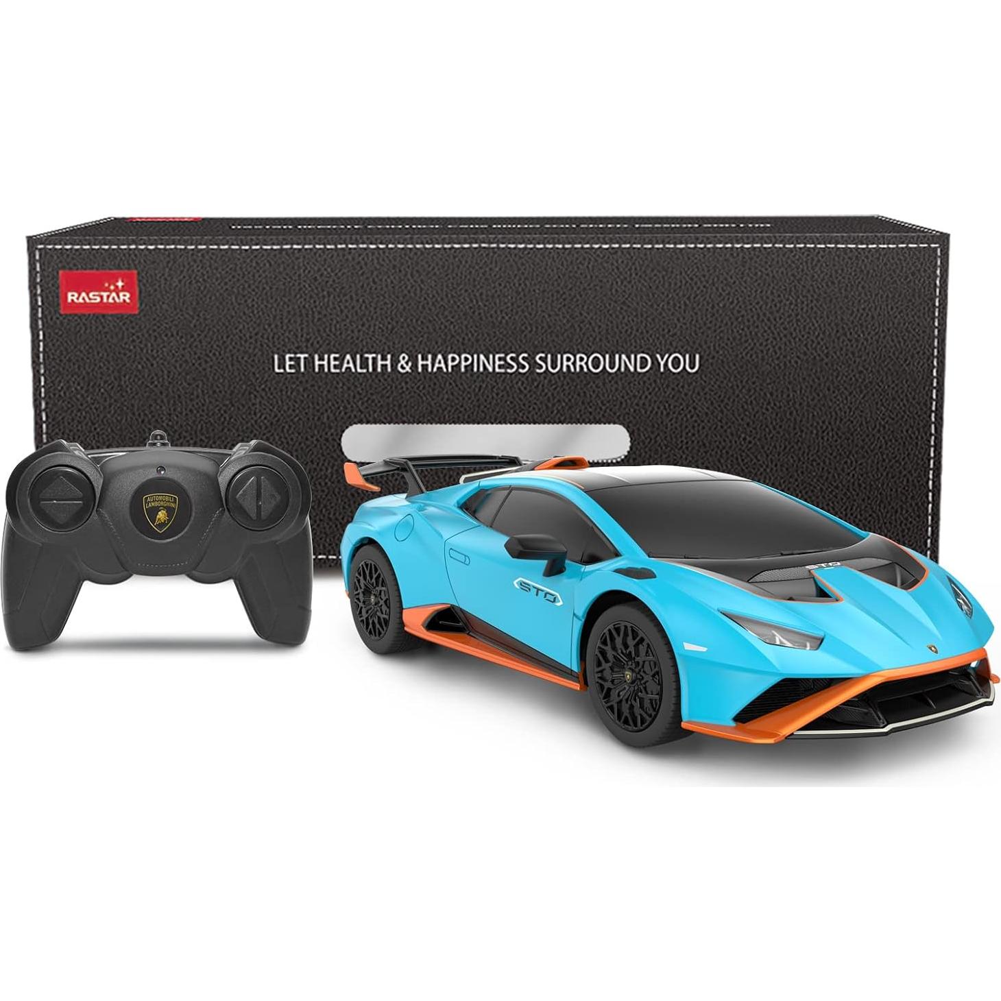 Coche RC Rastar Lamborghini Huracán STO 1:24 Azul