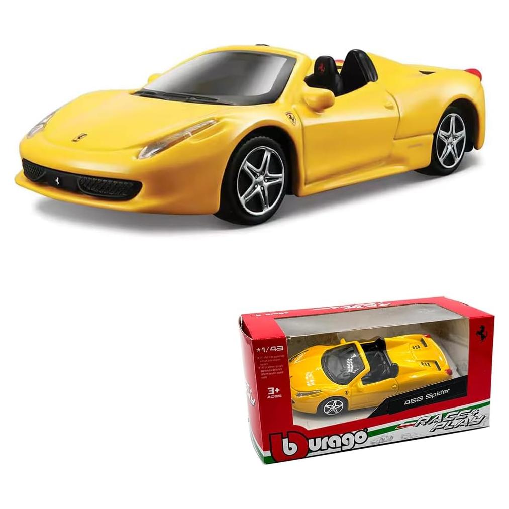 Modelo a Escala 1:43 Ferrari Spider Amarillo RACE MODEL