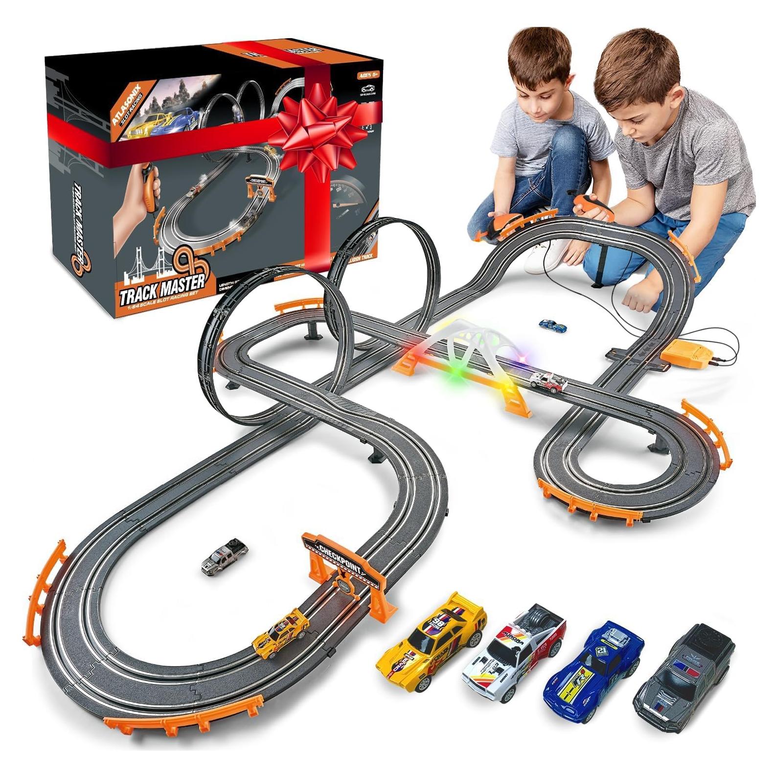 Conjunto de Pista de Carreras de Coches de Slot AG Atlasonix