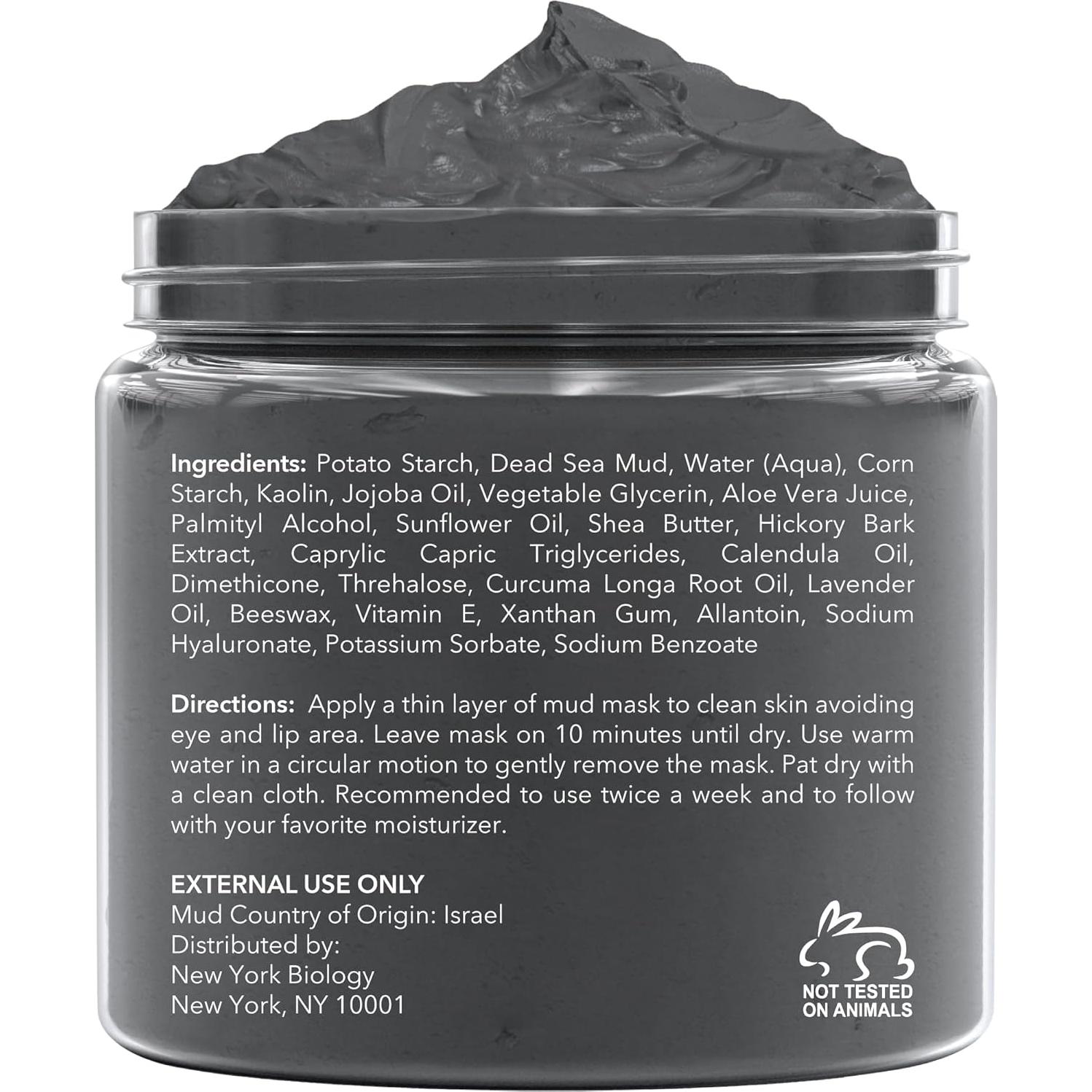 Máscara de Barro del Mar Muerto New York Biology 248g - Lavanda