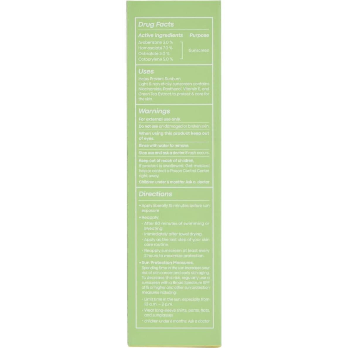 Protector Solar TONYMOLY Té Verde SPF 50 50ml - No Graso