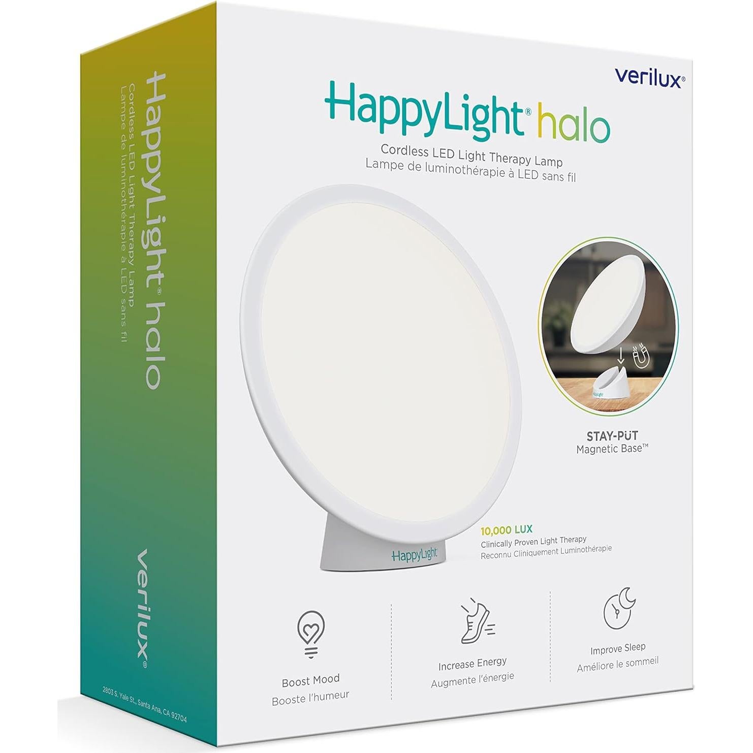 Lámpara de Terapia de Luz Verilux HappyLight Halo 10000 LUX