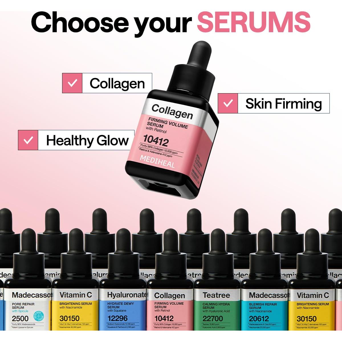 Suero Facial Voluminizador Mediheal con Colágeno y Retinol 40ml