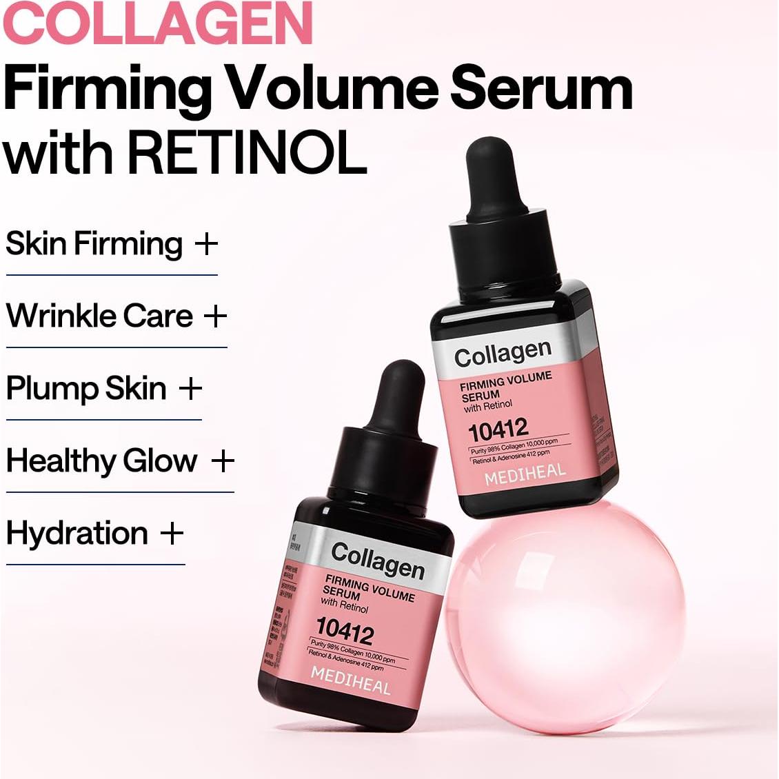 Suero Facial Voluminizador Mediheal con Colágeno y Retinol 40ml