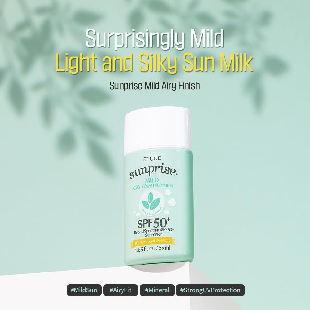 ETUDE Sunprise Leche Solar Suave SPF 50+ 55ml - Piel Sensible