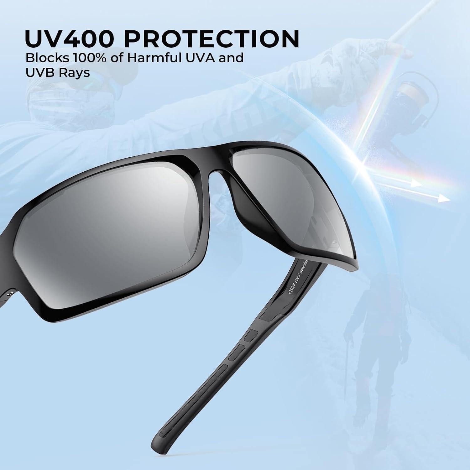 Gafas de Sol Polarizadas KastKing Chippewa UV400 Marco Envolvente