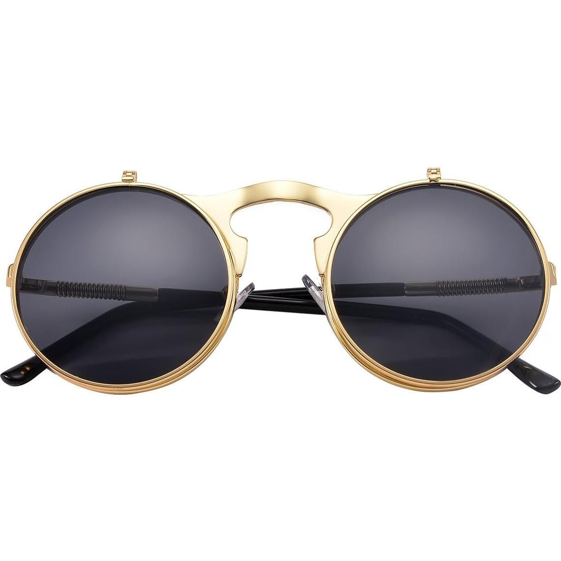 Gafas de sol redondas vintage COASION UV400 para hombres y mujeres