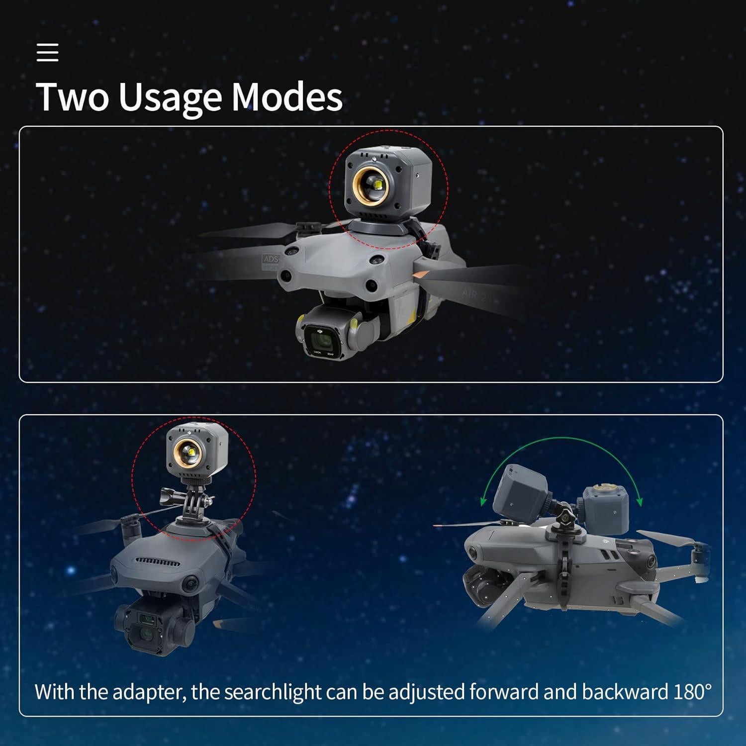 Luces de Vuelo Nocturno Hanatora para DJI Mavic y Air