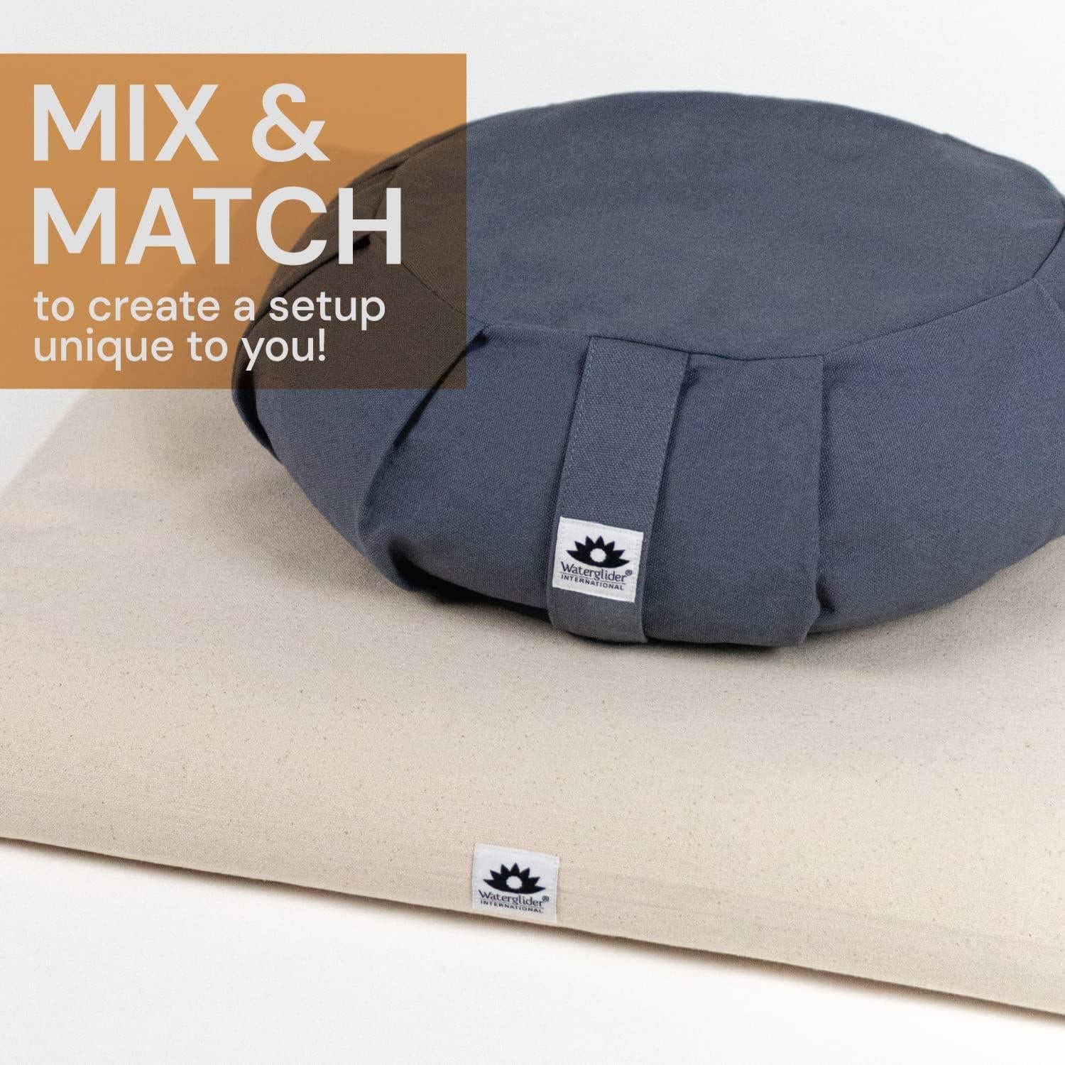 Cojín de Meditación Waterglider Redondo 35x15cm Relleno Trigo Sarraceno