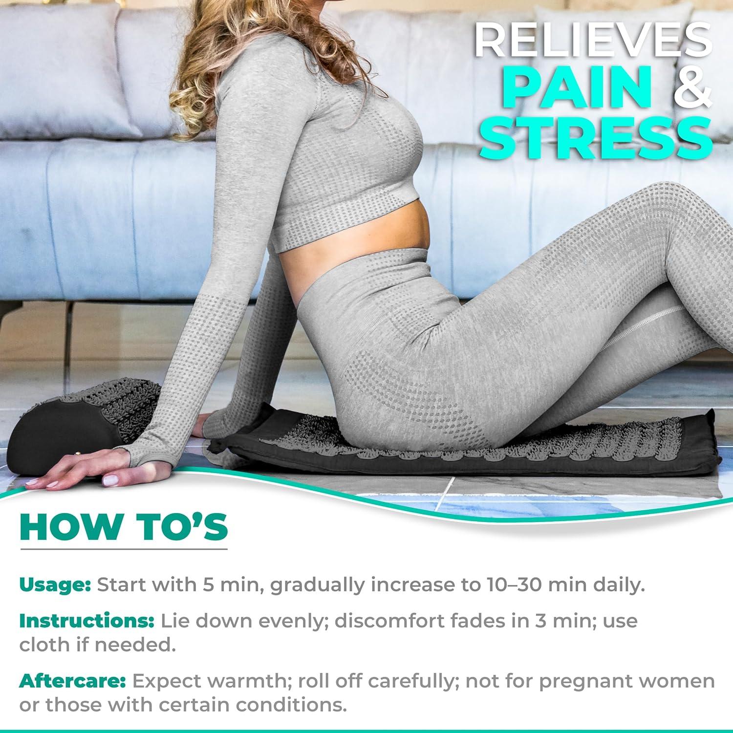 Juego de Mat y Almohada de Acupresión Sivan - Alivio Dolor y Estrés