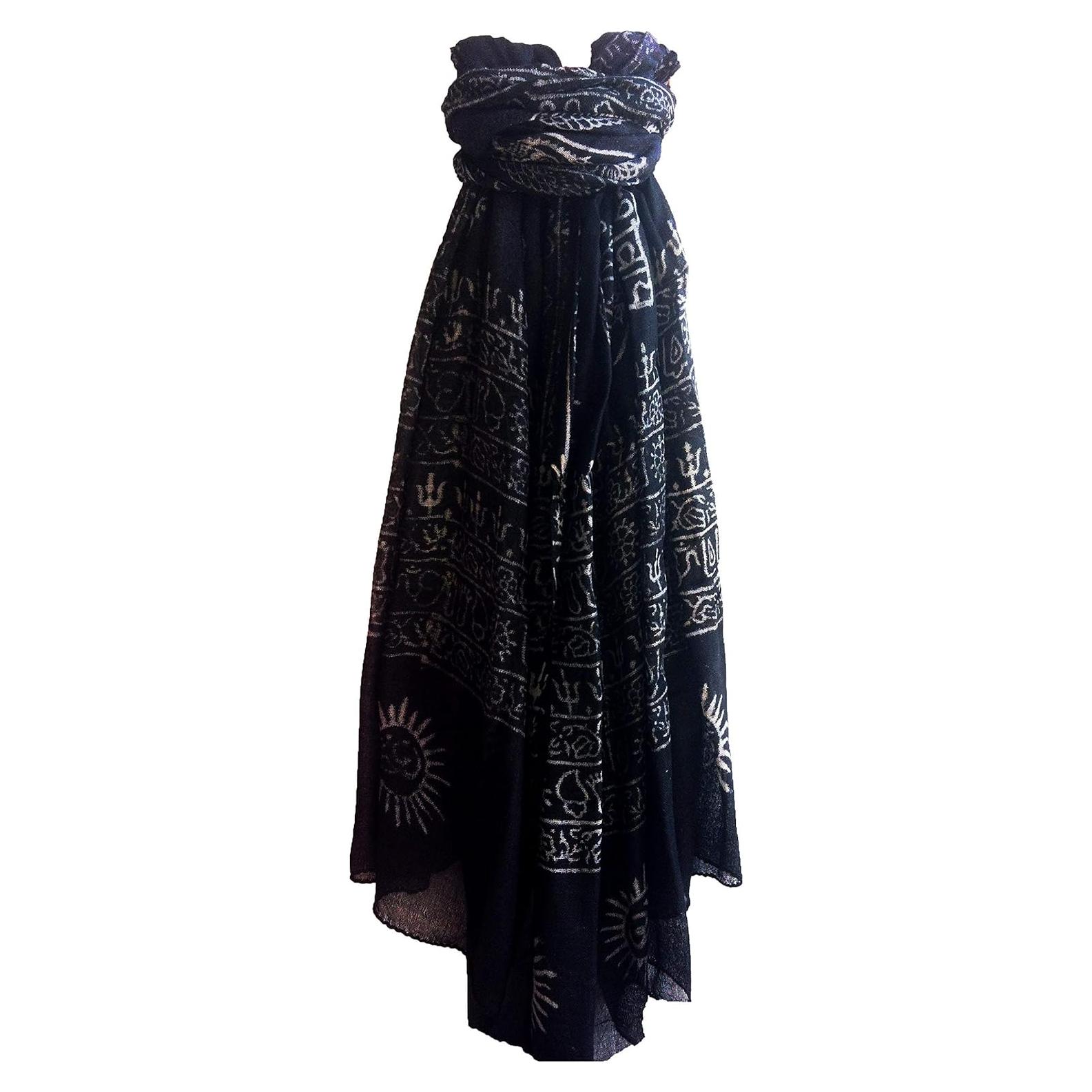 Bufanda de Oración Om Mantra 178x91 cm 100% Rayón India