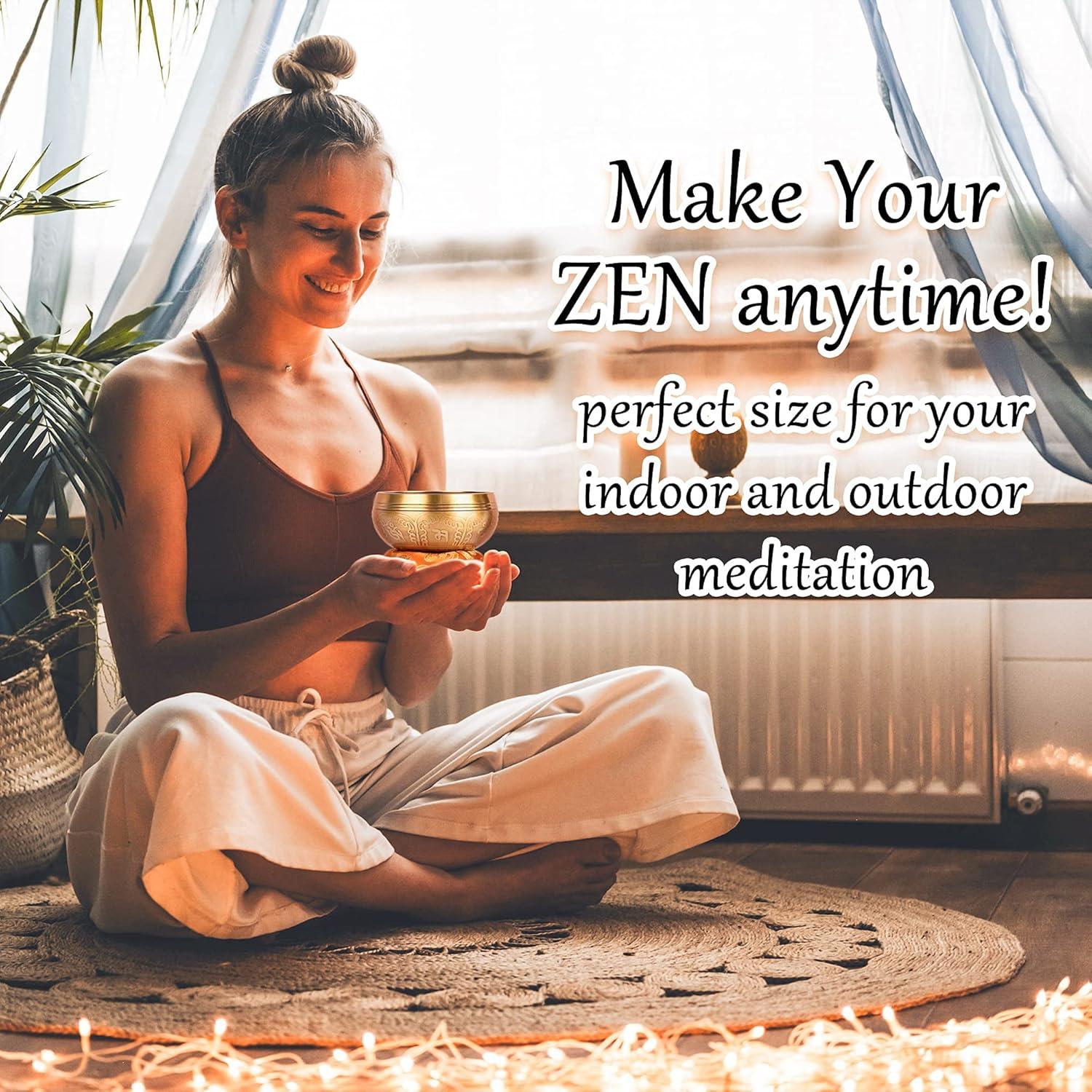 Juego de Cuencos Tibetanos 2 Piezas Relaehih - 8 y 10 cm