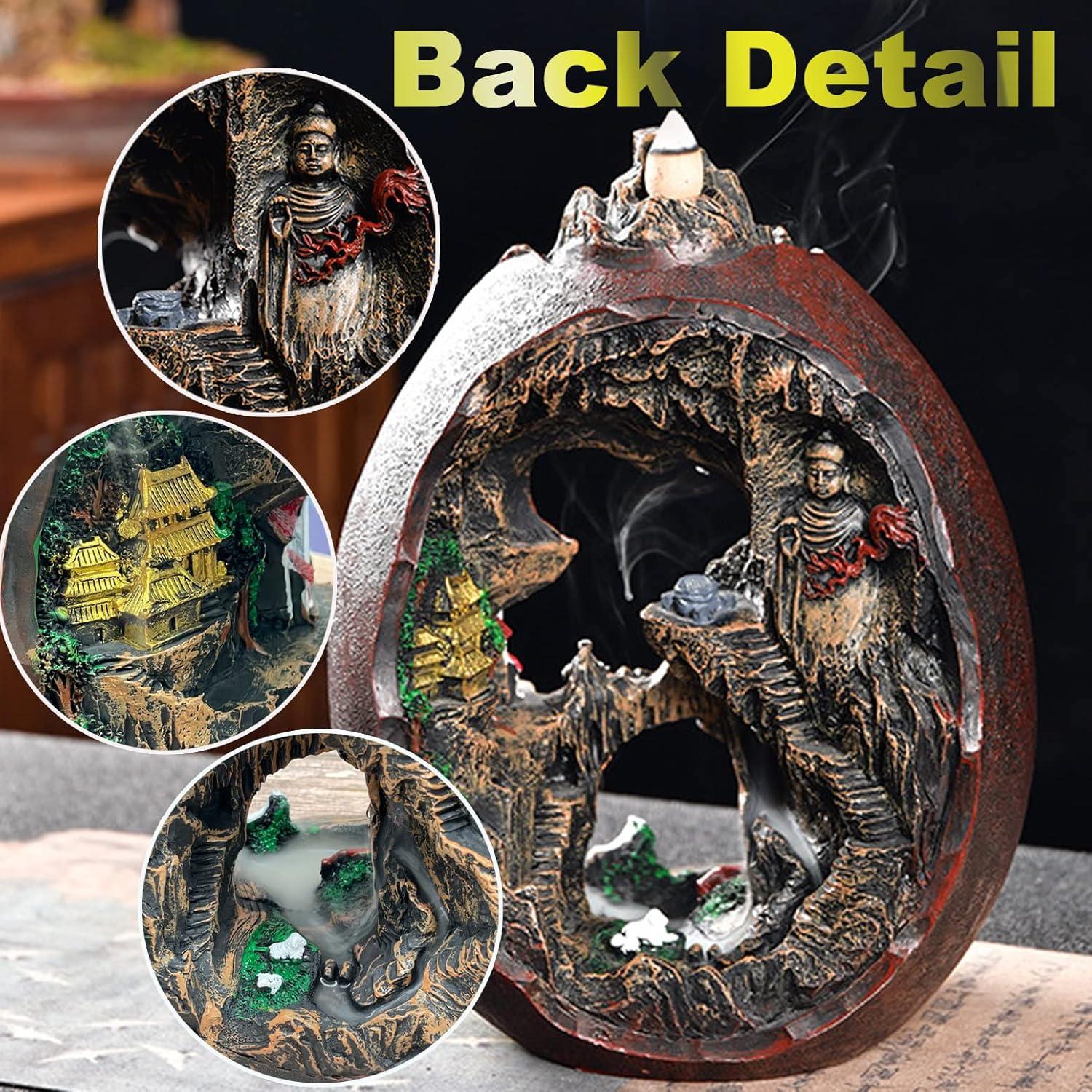 Quemador de Incienso Cascada Zvaiuk 28x13x33cm Resina